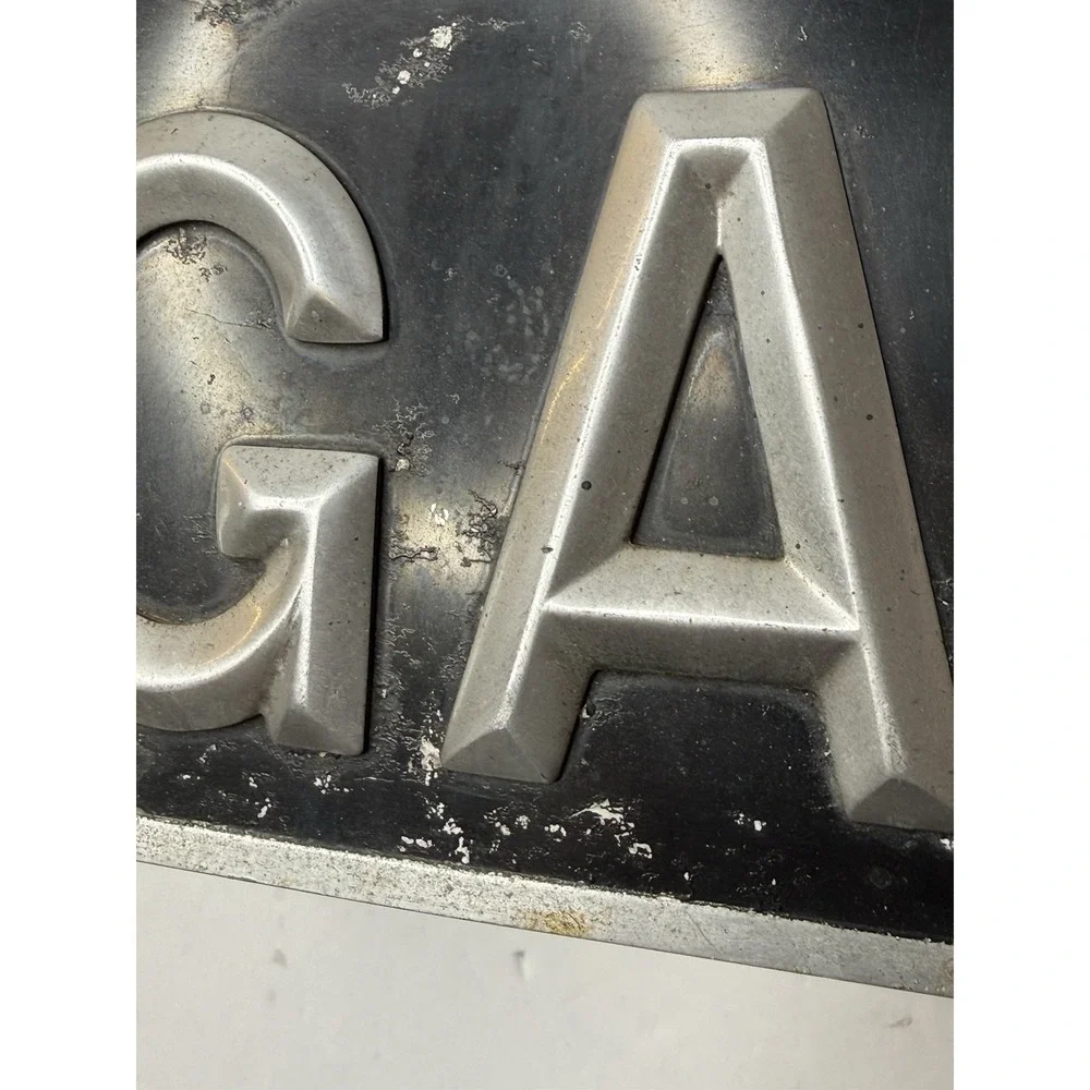 Vintage Vehicle Registration Plate Raised Characters‎ 1903-1973 Rare Collectors